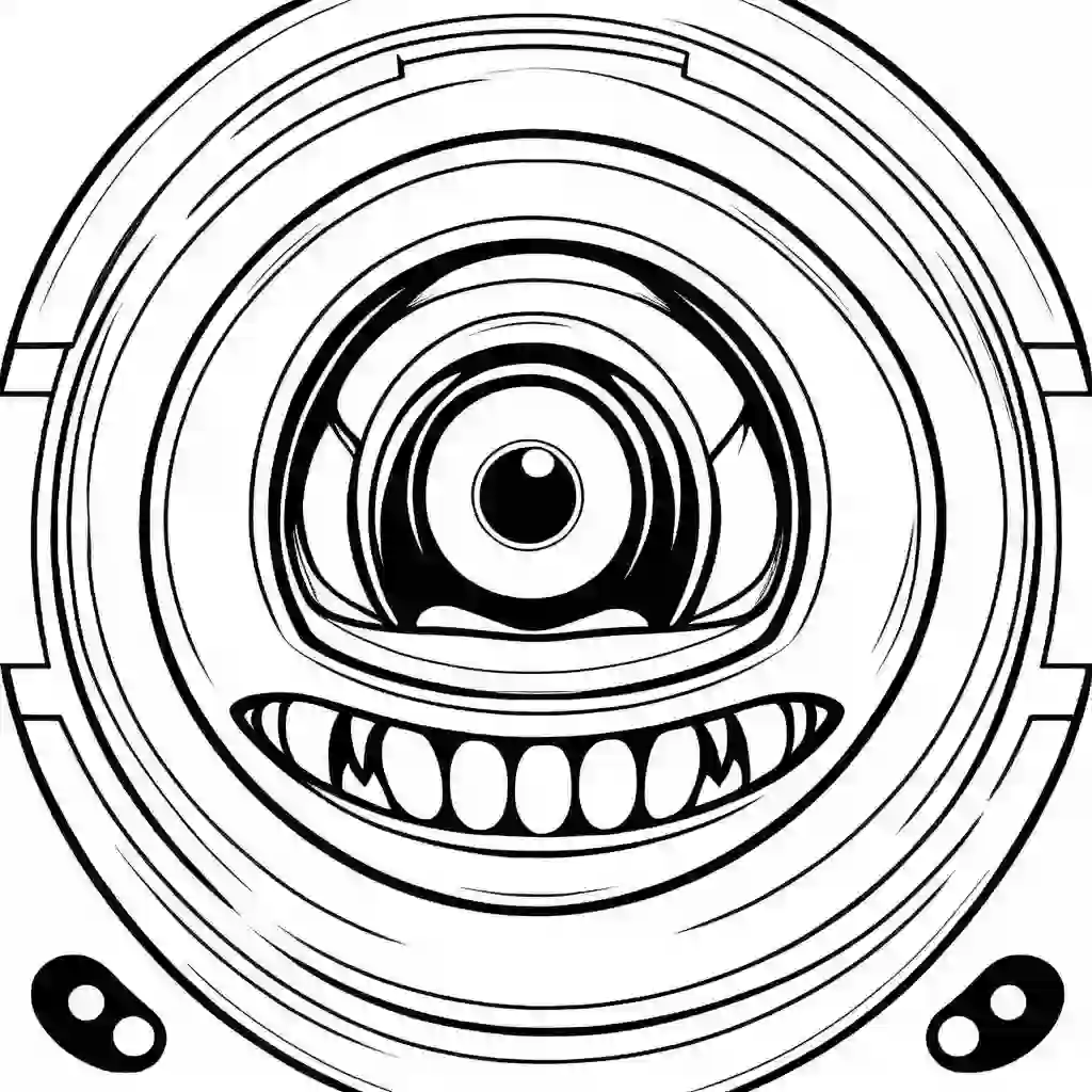 Black Hole Monsters coloring pages